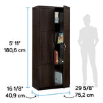 Sauder Select Storage Cabinet, Pantry Cabinet Kitchen Storage with Adjustable Shelves, Utility Room Storage Cabinet, in Reclaimed Pine
