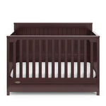 Graco Hadley 5-in-1 Convertible Crib with Drawer – GREENGUARD Gold Certified, Fits Standard Crib Mattress, Converts to Toddler Bed, Daybed and Full Bed, 4 Adjustable Mattress Heights (White)
