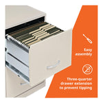 NuSparc 2 Drawer Locking Filing Cabinet | Pre-Assembled Steel Construction | Space-Saving Design is Perfect for Home and Small Office | Letter-Size | Assembled in North America