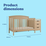 Graco Benton 5-in-1 Convertible Crib – GREENGUARD Gold Certified, Converts from Baby Crib to Toddler Bed, Daybed and Full-Size Bed, Fits Standard Full-Size Crib Mattress (White)