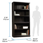 Sauder 5-Shelf Split Bookcase/ Book shelf, Oiled Oak finish