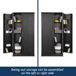 Sauder HomePlus Kitchen Storage Pantry Cabinet with Swing Door Storage and Adjustable Shelves, in Soft White finish