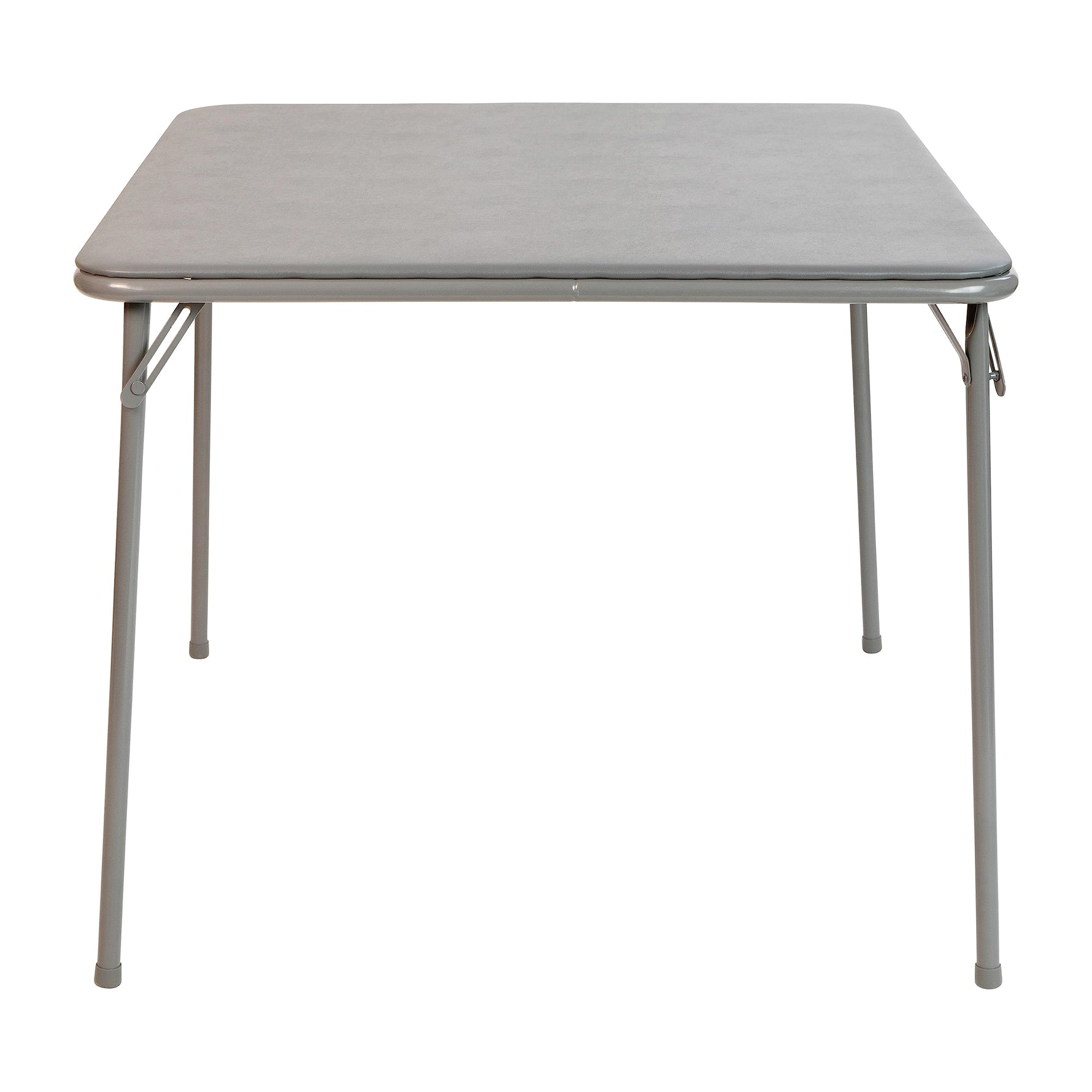 Flash Furniture Madelyn 33.5" Square Folding Multipurpose Card Table with Padded Vinyl Top, Portable Folding Game Table for 4 Players, Black