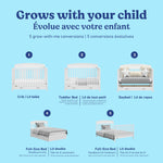 Graco Benton 5-in-1 Convertible Crib – GREENGUARD Gold Certified, Converts from Baby Crib to Toddler Bed, Daybed and Full-Size Bed, Fits Standard Full-Size Crib Mattress (White)