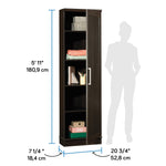 Sauder Homeplus Corner Cabinet, Dakota Oak Finish