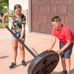 Lifetime Portable Tetherball System, 8" Softplay Ball, Heavy‑Duty Base, Powder‑Coated Steel Pole, 72" Nylon Cord, Stabilizers for Aggressive Play, Outdoor Backyard Game for All Ages