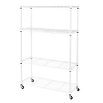 5-Tier Steel Wire Shelving, 30"W x 14"D x 61.5"H | Durable solid steel wire storage rack with adjustable shelves featuring 300 pounds per shelf weight capacity for home use