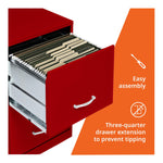 NuSparc 2 Drawer Locking Filing Cabinet | Pre-Assembled Steel Construction | Space-Saving Design is Perfect for Home and Small Office | Letter-Size | Assembled in North America