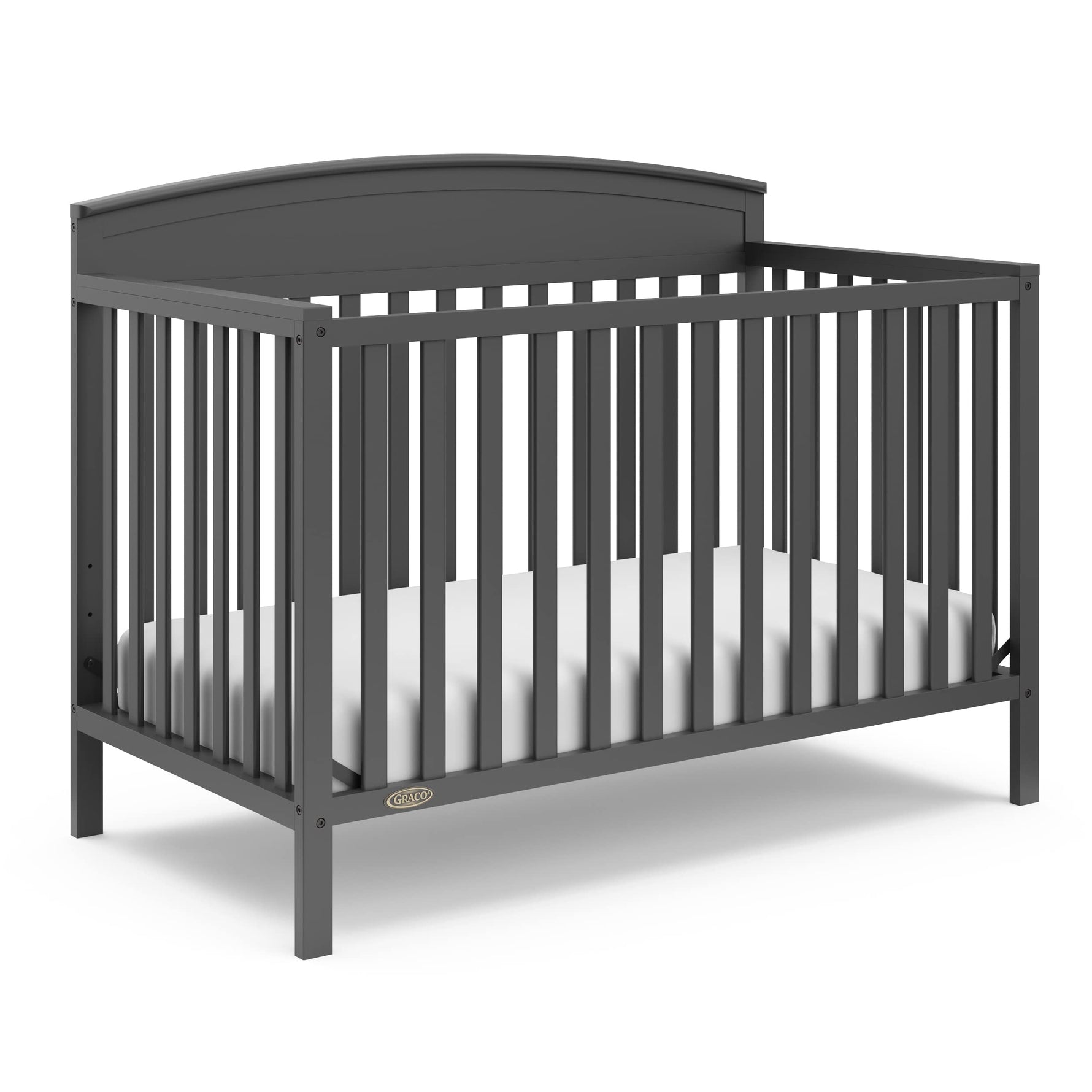Graco Benton 5-in-1 Convertible Crib – GREENGUARD Gold Certified, Converts from Baby Crib to Toddler Bed, Daybed and Full-Size Bed, Fits Standard Full-Size Crib Mattress (White)