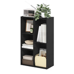Furinno LUDER Book Shelf, 5-Cube Bookshelf, Reversible Bookcase, 9.4 x 19.5 x 31.5, Easy Assembly, for Living Room, Bedroom, Home Office, White