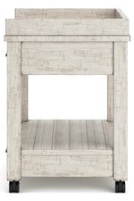 Signature Design by Ashley Baldridge Office Printer Stand, Storage, Electrical Outlets, USB Charing Ports, Wood, 21" W x 18" D x 24.63" H, Brown