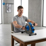Stamina Mini Exercise Bike with Smooth Pedal System - Portable Pedal Exerciser - Cardio Equipment Fitness Bike - Stationary Bike for Home Workout - Blue