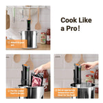 INKBIRD 2.4G Wifi Sous Vide Cooker ISV-200W, 1000W Sous Vide Machine, Remote Control Immersion Circulator with APP Recipes Timer Alarm Mobile Notification 3D Water Heating Ultra-Quiet
