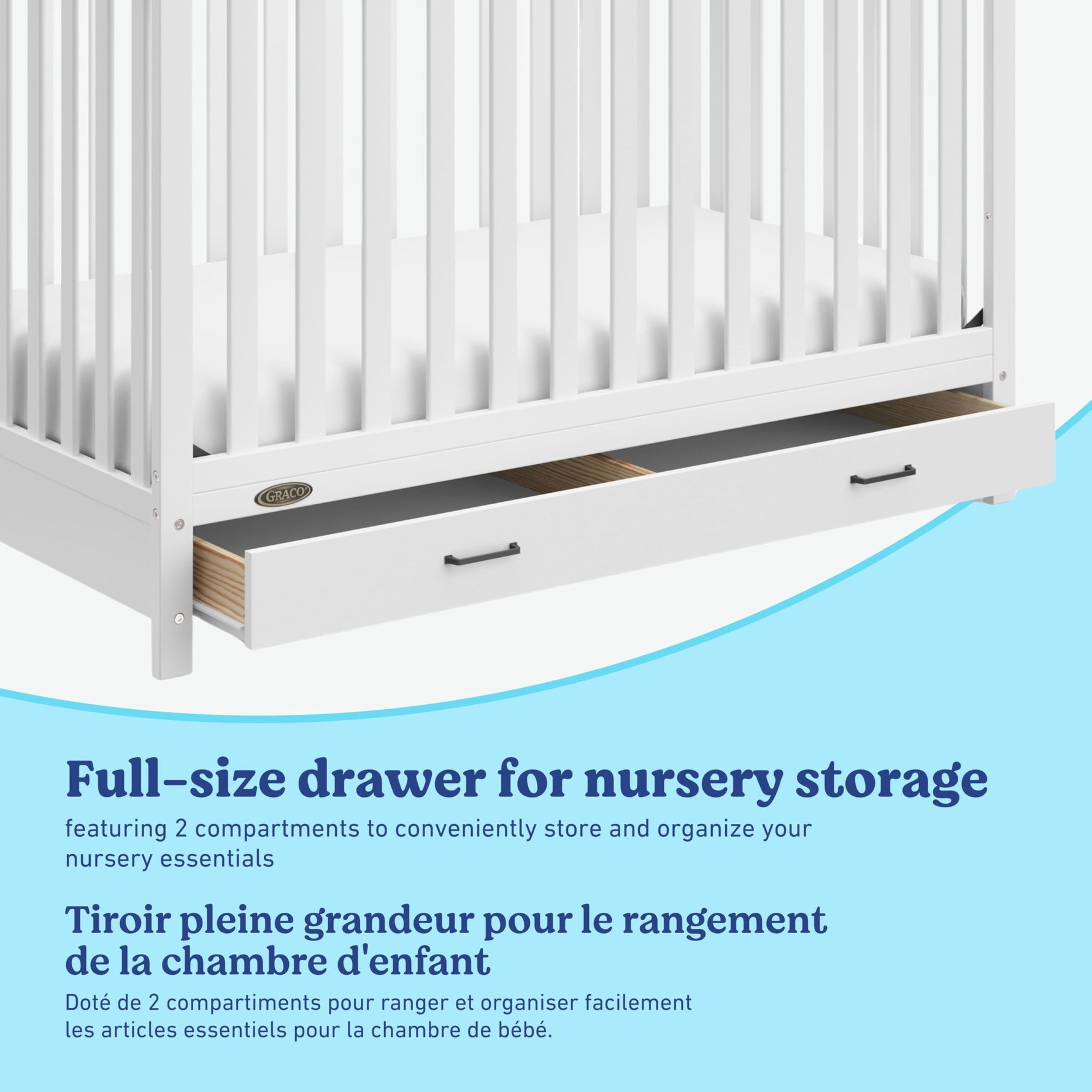 Graco Benton 5-in-1 Convertible Crib – GREENGUARD Gold Certified, Converts from Baby Crib to Toddler Bed, Daybed and Full-Size Bed, Fits Standard Full-Size Crib Mattress (White)