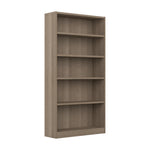Bush Home Universal Small 2 Shelf Bookcase in Black, Low Storage and Display Bookshelf for Home Office or Living Room Organization