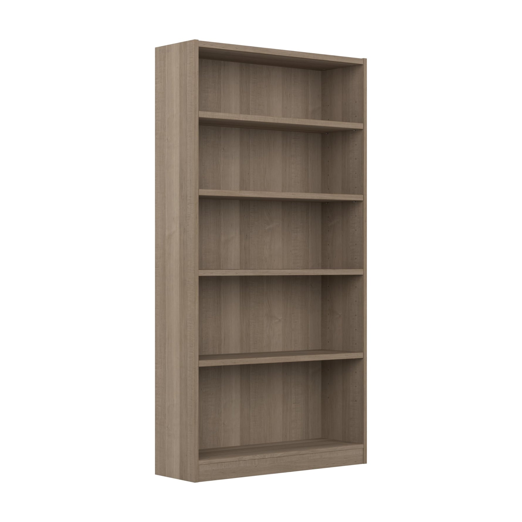 Bush Home Universal Small 2 Shelf Bookcase in Black, Low Storage and Display Bookshelf for Home Office or Living Room Organization