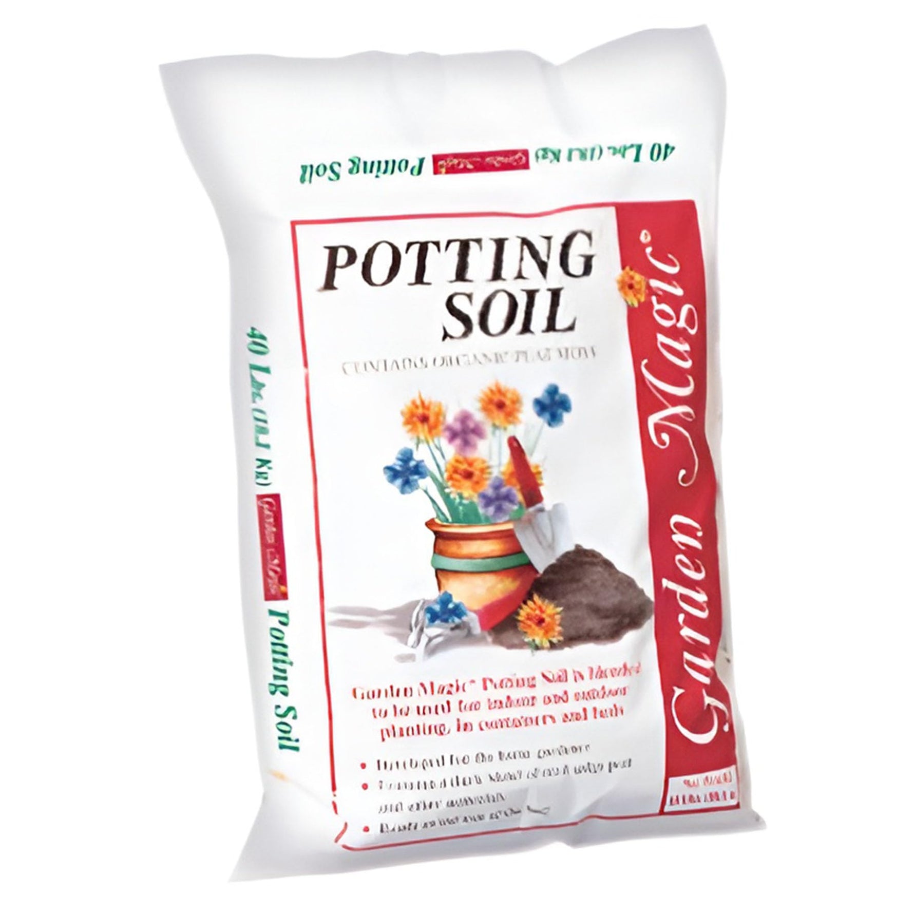 Michigan Peat 40 Pound Bag of Garden Magic General Purpose Moisture Retaining Potting Soil Mix for Indoor and Outdoor Planting