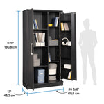 Sauder HomePlus Kitchen Storage Pantry Cabinet with Swing Door Storage and Adjustable Shelves, in Soft White finish