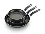 T-Fal Classic Nonstick Fry Pan Set 3 Piece: 8, 9.5, & 12 Inch, Oven Broiler Safe 350F, Kitchen Cookware Set, Pots and Pans Set Non Stick, Frying Pans, Skillets, Dishwasher Safe, Black