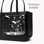 BOGG BAG Original Large Tote – 19” x 14” x 9” – Durable, Washable, Tip-proof – Beach, Pool, Boat, Work, Sports (Lbd Black)