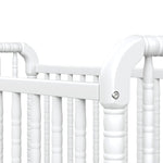 daVinci Jenny Lind 3-in-1 Baby Crib Convertible to Toddler Bed, Daybed - Easy to Assemble - GREENGUARD Gold Certified - 4 Adjustable Mattress Heights, Conversion Kit Sold Separately - White