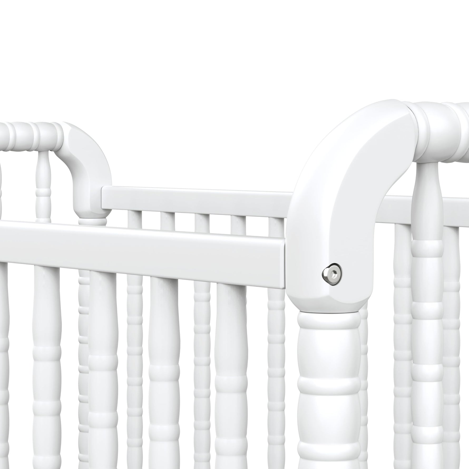 daVinci Jenny Lind 3-in-1 Baby Crib Convertible to Toddler Bed, Daybed - Easy to Assemble - GREENGUARD Gold Certified - 4 Adjustable Mattress Heights, Conversion Kit Sold Separately - White
