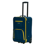 Rockland Fashion Softside 2 Piece Luggage Set, Expandable, (14" Tote/19" Upright), Purple