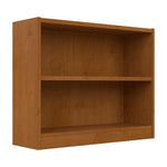 Bush Home Universal Small 2 Shelf Bookcase in Black, Low Storage and Display Bookshelf for Home Office or Living Room Organization