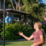Lifetime Portable Tetherball System, 8" Softplay Ball, Heavy‑Duty Base, Powder‑Coated Steel Pole, 72" Nylon Cord, Stabilizers for Aggressive Play, Outdoor Backyard Game for All Ages