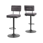 Signature Design by Ashley Centiar 24" Counter Height Modern Bucket Barstool, 2 Count, Black