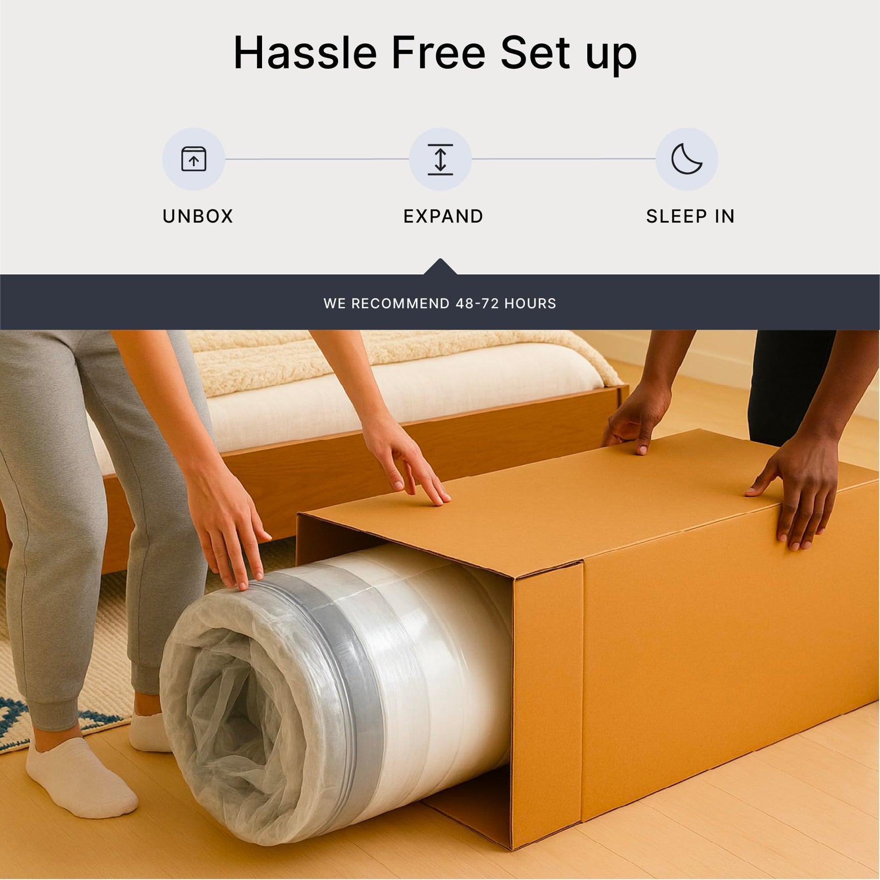 Signature Design by Ashley Chime Memory Foam 12" Full Mattress with Thick Memory and Support Foam for Pressure Relief, Fiberglass Free, Mattress In A Box