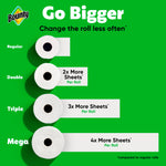 Bounty Select-A-Size Paper Towels, White, 8 Triple Rolls = 24 Regular Roll