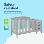 Graco Benton 5-in-1 Convertible Crib – GREENGUARD Gold Certified, Converts from Baby Crib to Toddler Bed, Daybed and Full-Size Bed, Fits Standard Full-Size Crib Mattress (White)