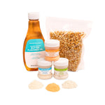 Nostalgia Theater Popcorn Machine Kit - Popcorn Kit With 1 Lb. Kernels & 12.5 Oz Butter Oil for Home Snacks - All-In-One Popcorn Kit with Ranch, White Cheddar & Nacho 3 Oz Seasonings for Easy Popping