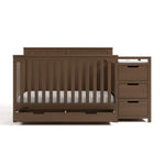 Graco Hadley 5-in-1 Convertible Crib with Drawer – GREENGUARD Gold Certified, Fits Standard Crib Mattress, Converts to Toddler Bed, Daybed and Full Bed, 4 Adjustable Mattress Heights (White)