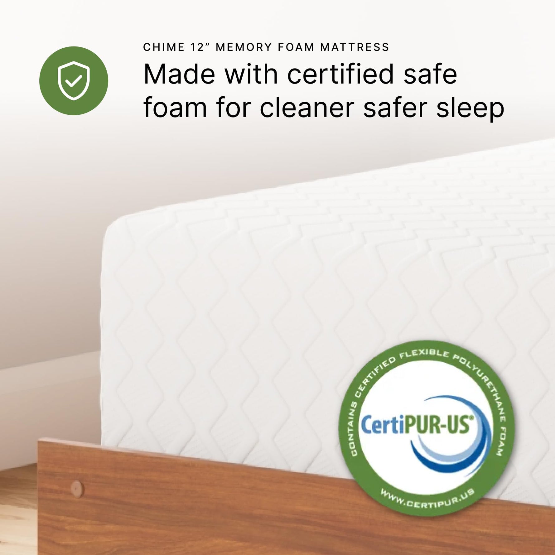 Signature Design by Ashley Chime Memory Foam 12" Full Mattress with Thick Memory and Support Foam for Pressure Relief, Fiberglass Free, Mattress In A Box