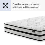 Signature Design by Ashley Chime 12 Inch Hybrid Full Mattress, Memory Foam with Lumbar Support, High-Density Foam & Pocketed Coils for Comfort & Back Support, Mattresses in a Box, Full Size