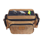 Plano Guide Series 3600 Tackle Bag, Medium, Beige 1680 Denier Fabric with Waterproof Base, Includes 5 Stowaway Utility Boxes, Premium Fishing Storage for Baits & Lures