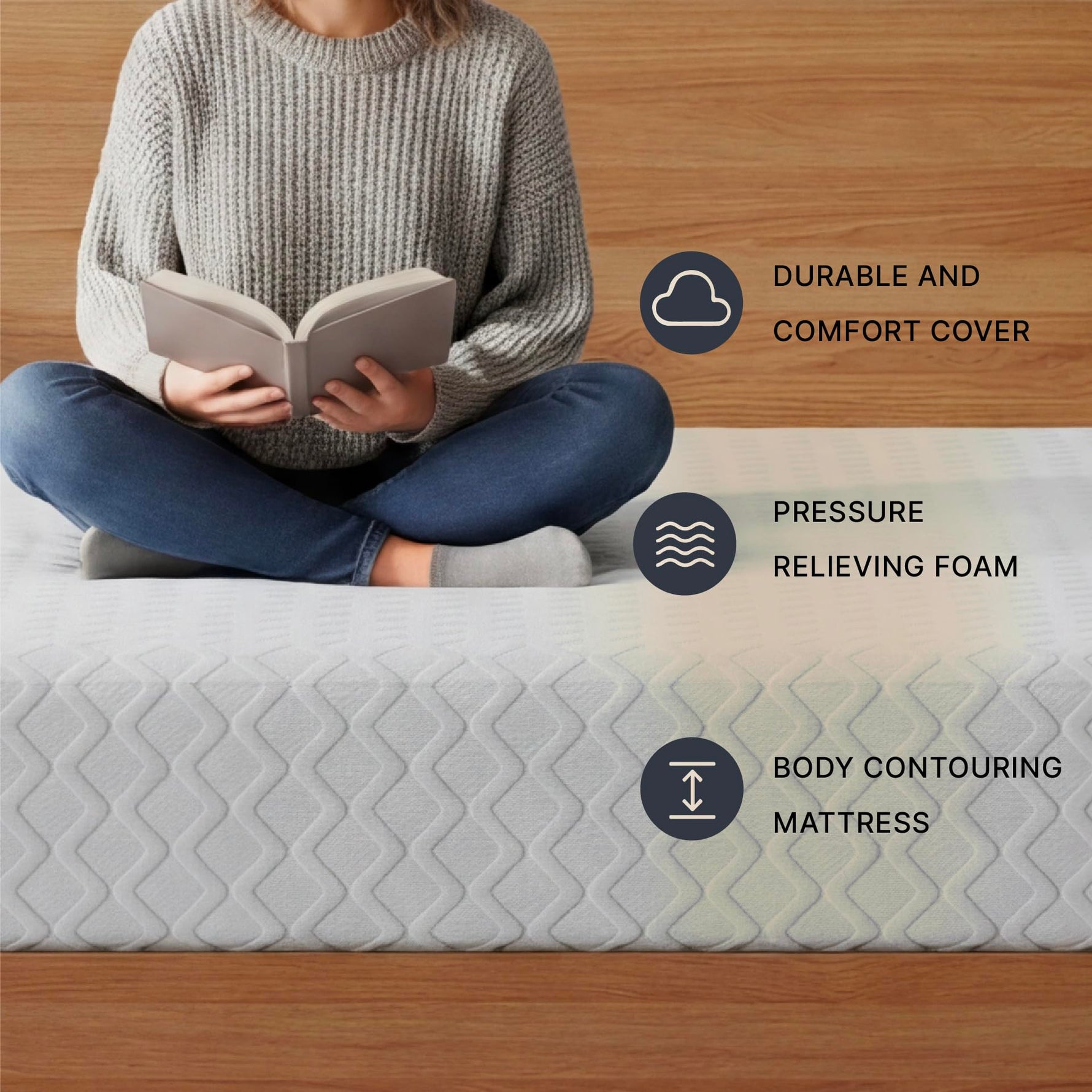 Signature Design by Ashley Chime Memory Foam 12" Full Mattress with Thick Memory and Support Foam for Pressure Relief, Fiberglass Free, Mattress In A Box