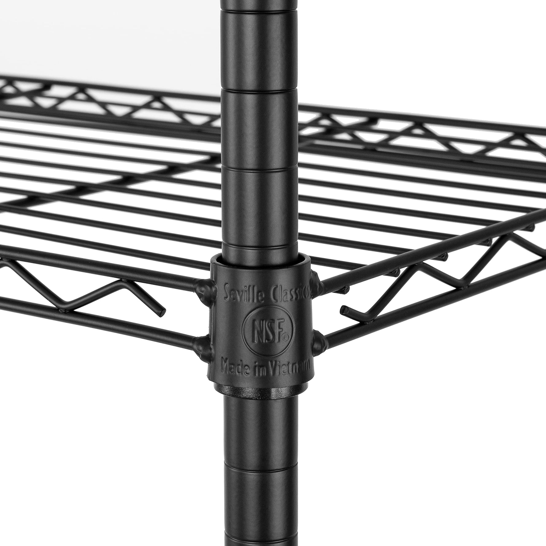 5-Tier Steel Wire Shelving, 30"W x 14"D x 61.5"H | Durable solid steel wire storage rack with adjustable shelves featuring 300 pounds per shelf weight capacity for home use