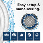Camco TastePURE 10-Ft Water Hose - RV Drinking Water Hose Contains No Lead, No BPA & No Phthalate - Features Diamond-Hatch Reinforced PVC Design - 1/2” Inside Diameter, Made in the USA (22743)