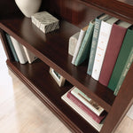Sauder 2 Tier Book Shelf Wooden Bookcase Multipurpose Bookshelf for Home Office, Living Room, in Salt Oak