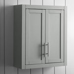 Crosley Furniture Savannah Wall Mounted Bathroom Storage Medicine Cabinet with Shelves, White