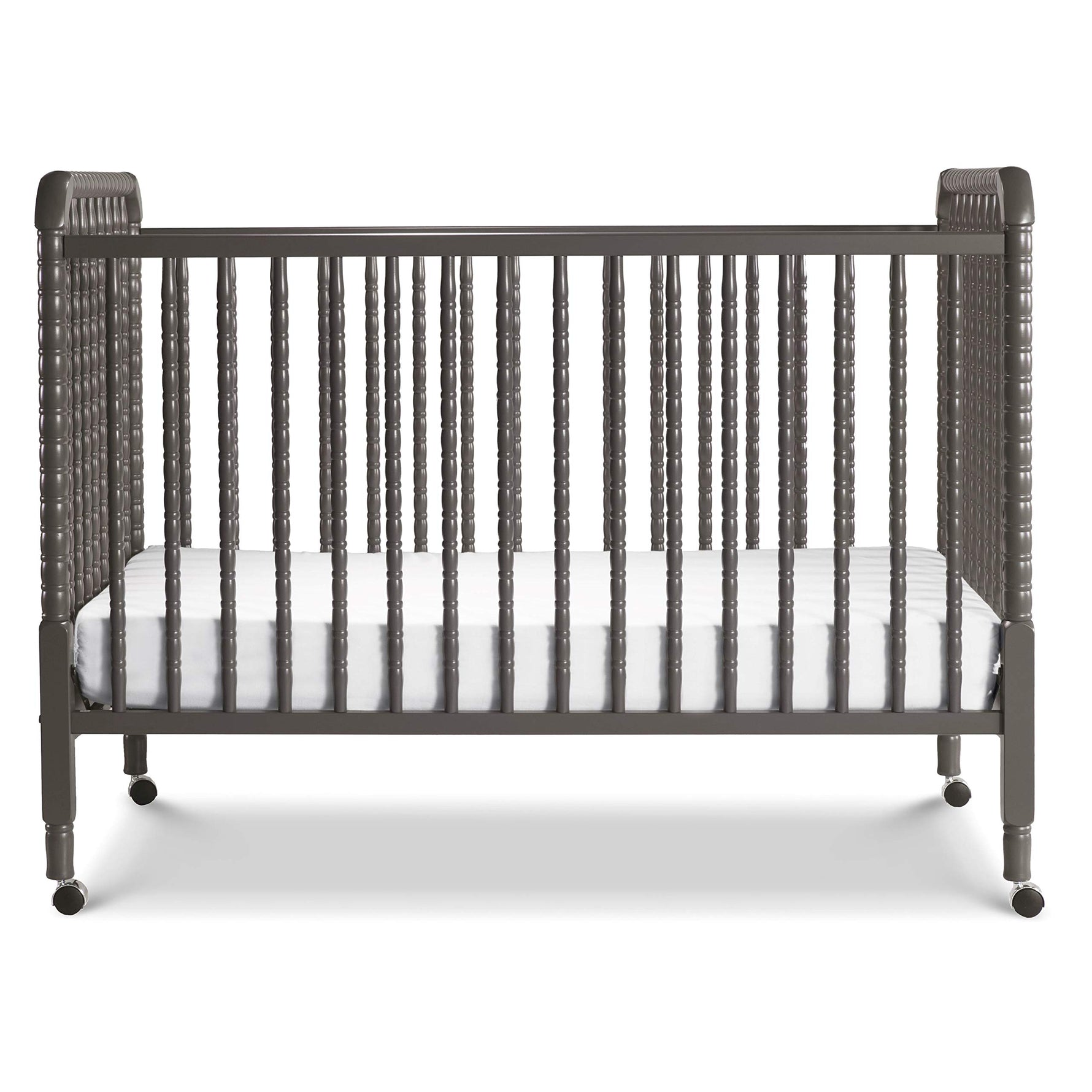 daVinci Jenny Lind 3-in-1 Baby Crib Convertible to Toddler Bed, Daybed - Easy to Assemble - GREENGUARD Gold Certified - 4 Adjustable Mattress Heights, Conversion Kit Sold Separately - White