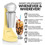 Nostalgia Two-Speed Electric Milkshake Maker and Drink Mixer, Includes 16-Ounce Stainless Steel Mixing Cup & Rod, Jade Green