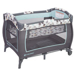 Baby Trend Nursery Center, Portable Playard with Bassinet, Changing Table and Storage Organizer, Trend-E - Foldable and Convertible Travel Play Crib for Babies and Toddlers, Doodle Dots