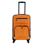 Rockland Pasadena Expandable Spinner Carry-on 19", Black