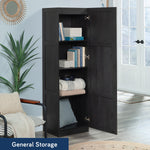 Sauder Miscellaneous Storage Cabinet/ Pantry cabinets, Highland Oak finish