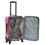 Rockland Pasadena Expandable Spinner Carry-on 19", Black