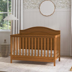 Davinci Charlie 4-in-1 Convertible Crib - GREENGUARD Gold Certified - Converts from Baby Crib to Toddler Bed, Daybed, and Full-Size Bed Effortlessly - 4 Adjustable Heights - Wooden White Baby Bed